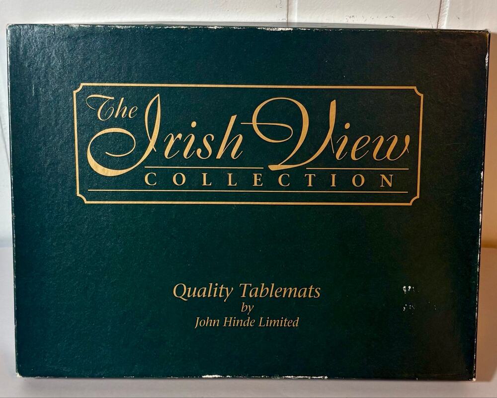 Vtg John Hinde Irish View Collection Cork Tablemats Placemats Set of 6 Ireland